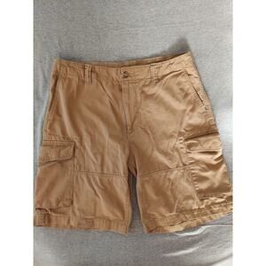 Polo Ralph Lauren Relaxed Fit Brown Cargo Men Shorts Sz 33 100%Cotton